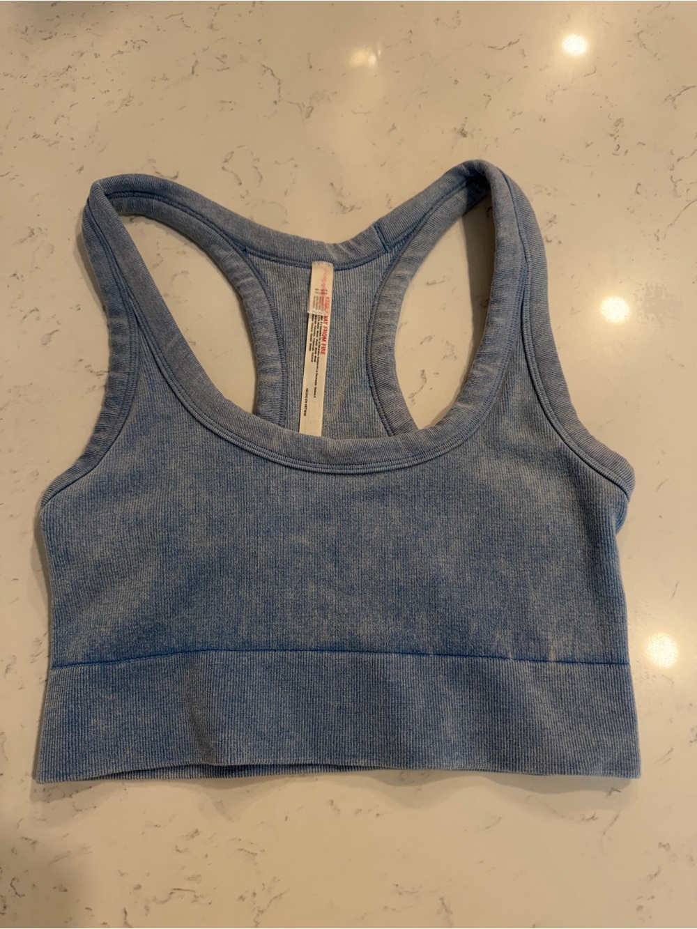 Free People wash denim blue go to bra excellent condition